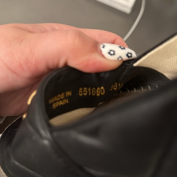 LEATHER ESPADRILLE WITH DOUBLE G - Picture 4 of 4